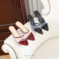 SAN VIN SHOES - SOPHIA NET HEELS 7cm - Transparent High Heels 7cm - Premium Party Heels