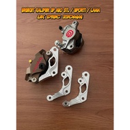 Old mio 2 piston caliper brackets mio sporti mio 5tl disc size 220mm / 2p caliper brackets brembo kt
