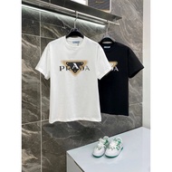 Prada/Prada 2026 Early Spring New Style Short-Sleeved T-Shirt Men Style Women Style Couple Style Sli