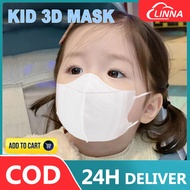 50pcs/pack Kids 3D Korea Design Face Mask Kids Facemask 3ply Disposable KN95 Protective Mask Medical Health Mask