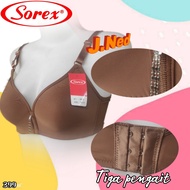 J399 Sorex Thin Foam Bra for Teenagers and Adults Without Wire Cup B Three Hooks Size 34 36 38 40