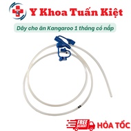 Kangaroo feeding line and feeding tube for 1 month use with lid