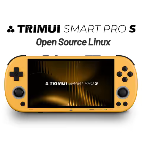 Trimui Smart Pro S Handheld Game Console - Best for N64/PSP, Octa-core 2.0GHz, 4.96" IPS Display, 50
