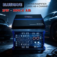 เพาเวอร์แอมป์รถยนต์ BLUEWAVE รุ่น BW-100.4AB CLASS AB 4-CHANNEL คุณภาพเสียงดี เครื่องขยายเสียง เครื