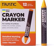 Trustic Universal Crayon Wax Marker for Industrial and Craft Detailed Marking on Lumber Metal Carton