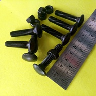 15pcs BAUT MUR CB 5/16 x 1 1/2" INCHI / BAUT M8 PANJANG 4CM / BAUT 12 KUNCI 12 HITAM BAUT PAYUNG BUM