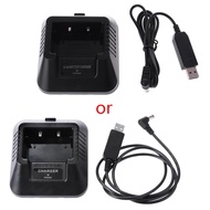 วิทยุสื่อสาร Baofeng แฮมที่ชาร์จแบตเตอรี่ UV-5R UV-5RE USB UV-5R DM-5R