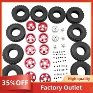 Double Tire Metal Wheel for  B16 B36  Q60 Q63 Q64 6WD 6X6 RC Truck Upgrade Parts,Red Factory Outlet