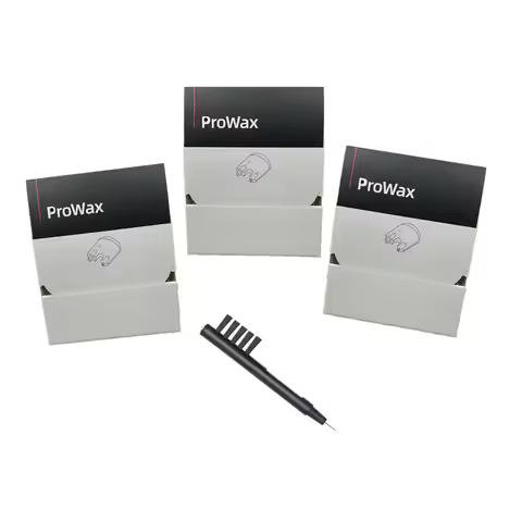Prowax 2mm Wax Guards Filters for Oticon Hearing Aids (3 Packs -18 Wax Filters) Plus Cleaning Brush