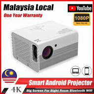 【Malaysia Seller】1080P T10 4K Projector Android Mirror Screen for Phone Laptop HD Wifi Wireless Proj