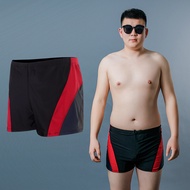 [Free shipg] ชุดว่ายน้ำผู้ชายคนอ้วนไซส์ใหญ่พิเศษ 200 จินแขนสั้นกางเกงว่ายน้ำห้าส่วนกีฬาน้ำพุร้อนชุดว่ายน้ำกางเกงบ็อกเซอร์ว่ายน้ำ gift
