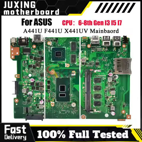 X441UV For ASUS VivoBook F441U A441U Laptop Motherboard X441U F441U A441U CPU I3 I5 I7 Laptop Mainbo