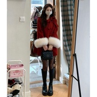 เสื้อโค้ทสตรี สไตล์ Noble แดง