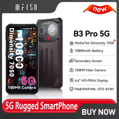 IIIF150 B3 Pro 5G Rugged SmartPhone Android 14 10800mAh 16GB 512GB Mobile Phone 100MP 30W 6.6" Dual