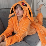 อะนิเมะ Hokage Uzumaki Naruto Kurama kyuubi Fox ชุดคอสเพลย์ผู้หญิง kigurumi ชุดนอนสำหรับผู้ใหญ่ flan