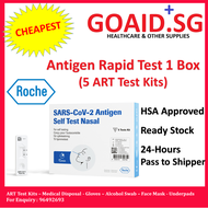 Roche Antigen Nasal Self Test ART Test Kit (1 Box : 5 Test Kits) [Expiry: February Year 2024]