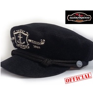 Original Fisherman Hat / Fiddler Cap/ Captain Hat Sailor Hat/ Sailor Hat / Pet Hat Black Wool/
