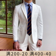 Mr. Lusan Suit Men's Spring New Solid Color Business Suit Men's Slim Korean Style Casual Two-Piece Suit