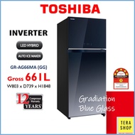 Toshiba AG66MA 661L Fridge 5 Star Inverter Auto Ice Maker Refrigerator Peti Sejuk