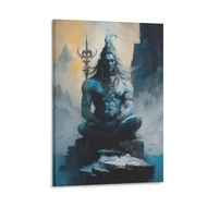 Lord Shiva Meditation Shiva Housewarming Gift Shiva Poster Shiva Wall Art (1) Wall Art Paintings Can