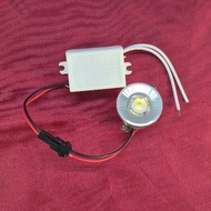 IB Inbow Mini 1W Watt LED Panel Downlight Silver Body