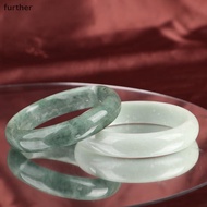 [further] Green Jade Bangle Bracelet Charm Fine Jewelry Accessories Gifts For Women [vn]