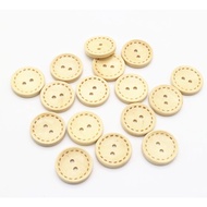 Dotted Round Wooden Buttons - Beautiful Natural Wooden Buttons