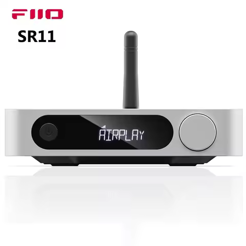 FiiO SR11 AirPlay Audio Streamer Receiver WiFi Multiroom Stream Hi-Res Audio from Spotify, Amazon Mu