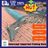 Fishing Net Oversized ImportsBarrage Net Hukou Net Trawl Folding Fish and Shrimp Cage Sleeve Net