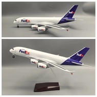 Fedex Airbus A380 transport plane model with wheels size 47cm no led MB47102
