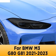 For BMW M3 G80 G81 2021-2023 Car Exterior Headlight Anti-scratch Front Lamp Tint TPU Protective Film Cover Repair Accessories