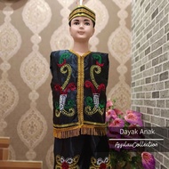 East Kalimantan Children's Traditional Clothes/United Clothes (Male/Girl) - Dayak Boys, 3