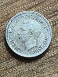 加拿大 25仙 喬治六世 1937年 銀幣