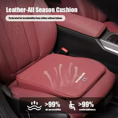 Car Seat Cover Leather Car Seat Cushion Protector Pad Hip Protect Mat For Honda Civic Accord Fit Jaz