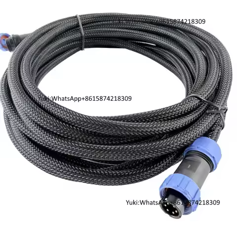 Factory Custom IP68 Waterproof WEIPU SP13 6Pin Circular Electrical Connector 5m Cable PET Woven Mesh
