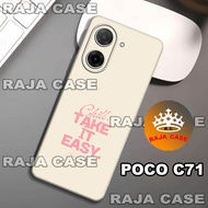 Rc36/Softase rubber poco C71 - GIRL Motif - Case poco C71 - Casing poco C71 - Silicone poco C71 cool