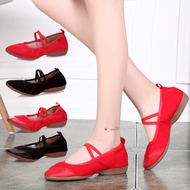 Square Dance Shoes Women's Dance Shoes Red Canvas Dance Shoes New Style