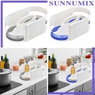 [Sunnimix] Fridge Organizer Rotating Turntable Refrigerator Organizer Seasonings Storage Tray Bevera