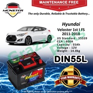 Münster Robust MF CMF DIN55 | DIN55L | 55559 (55AH) Car Battery Bateri Kereta for Hyundai Veloster 1