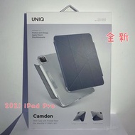 新色款 靛藍色 UNIQ Camden 抗菌磁吸支架極簡透明保護套 iPad Pro 11寸 2021