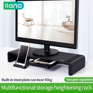 LLANO Monitor Stand With RGB Light Computer Screen Increased Shelf Computer Rack Desktop Monitor Ris