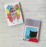 +蕊喵日常x潤在我心+手繪風口袋筆記本/雙封面記事本/方格+空白頁