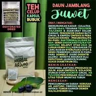 Dehydrated Dried Teh Celup Kapsul Bubuk Daun Juwet Duwet Jamblang Obat HbA1c Diabetes Kolesterol Lem