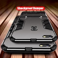 For Vivo V7 Case, Luxury Shockproof Hybrid Armor Phone Cases Stand Design Hard Plastic &amp; Soft TPU Silicone Bumper Dual Layer Protective Casing Back Cover for Vivo 1718