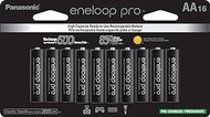 Panasonic BK-3HCCA16FA eneloop pro AA High Capacity Ni-MH Pre-Charged Rechargeable Batteries, 16-Battery Pack