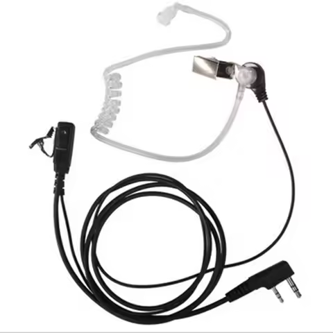 Security Tube Headset Earphone Sport Occasion For Motorola Kenwood Baofeng Walkie Talkie Radio 2 2 P