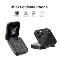HARRIETT Mini Flip Mobile Phone, I16Pro Voice Flip Foldable Phone, Foldable Phone 2SIM Card Vibratio