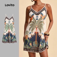Lovito Boho Dress Spring/summer Dress for Women LBL34004