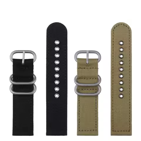 20mm 22mm 24mm For Casio MTP-E715D/Seiko/fossil/Citizen/Tissot Nylon Canvas Replacement Watch Chain 