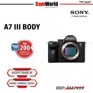 Sony A7 iii / A7 Mark iii / A7 MK iii Body